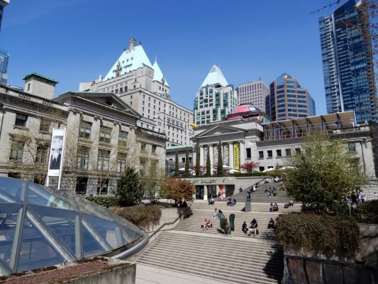Alt und neu in der Downtown Vancouver