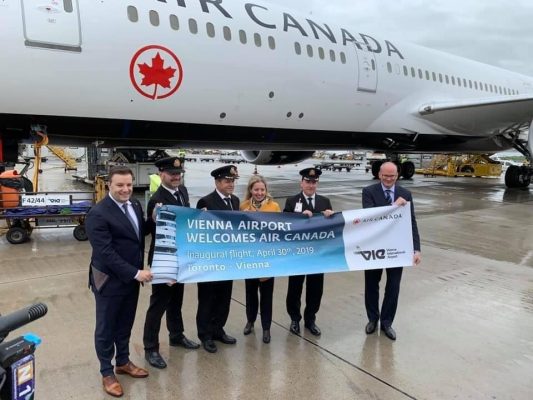 Air Canada Inaugural Flight